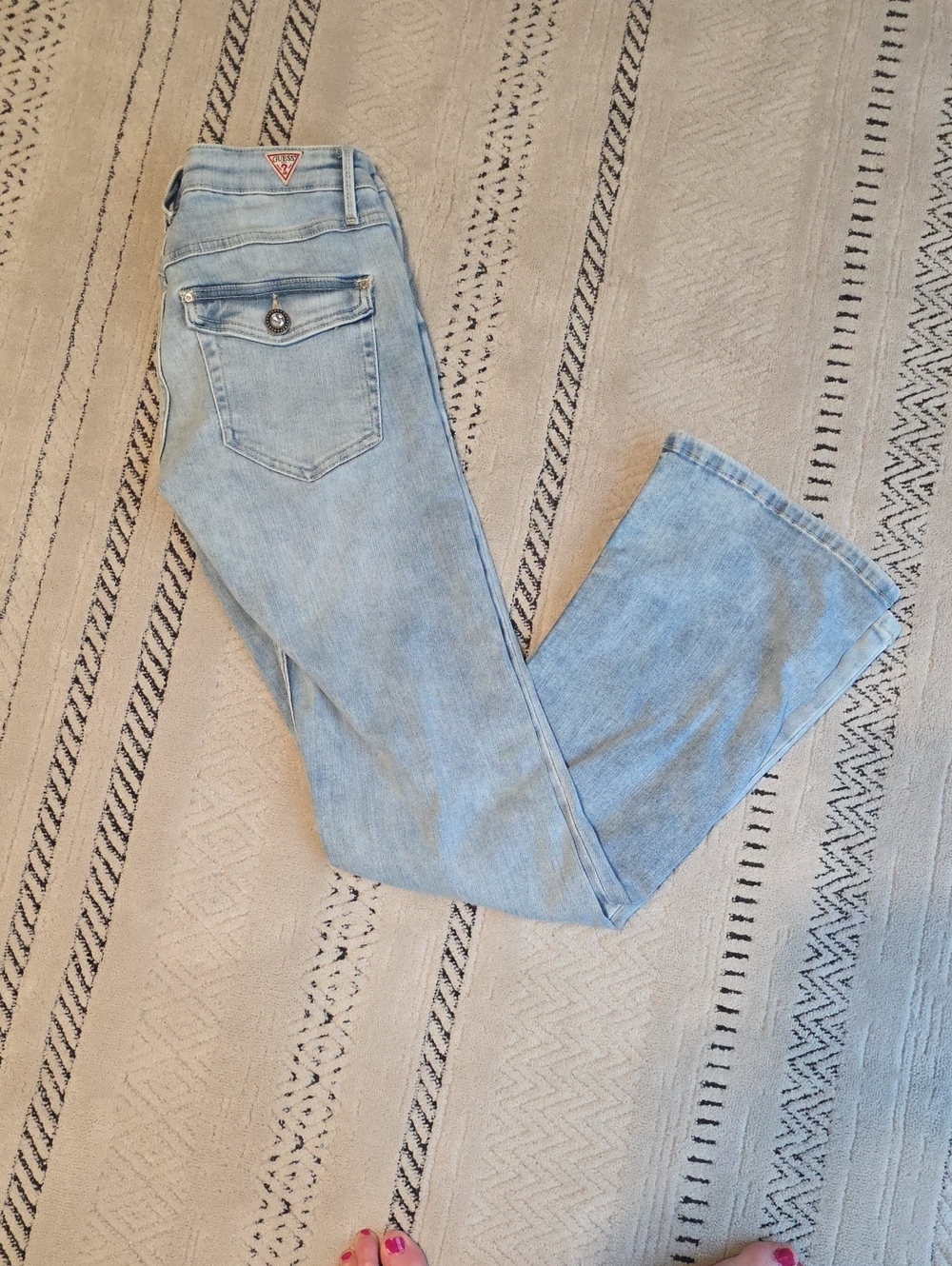 Guess Light Wash Jeans - Women's Light Blue Denim Jeans Size 27